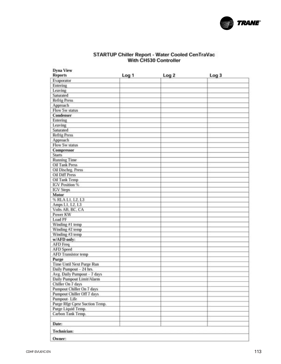 American Standard CH530 User Manual | Page 113 / 116
