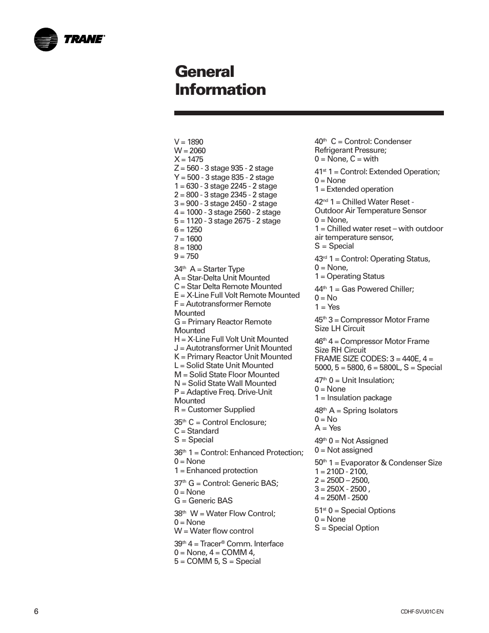 General information | American Standard CH530 User Manual | Page 6 / 116