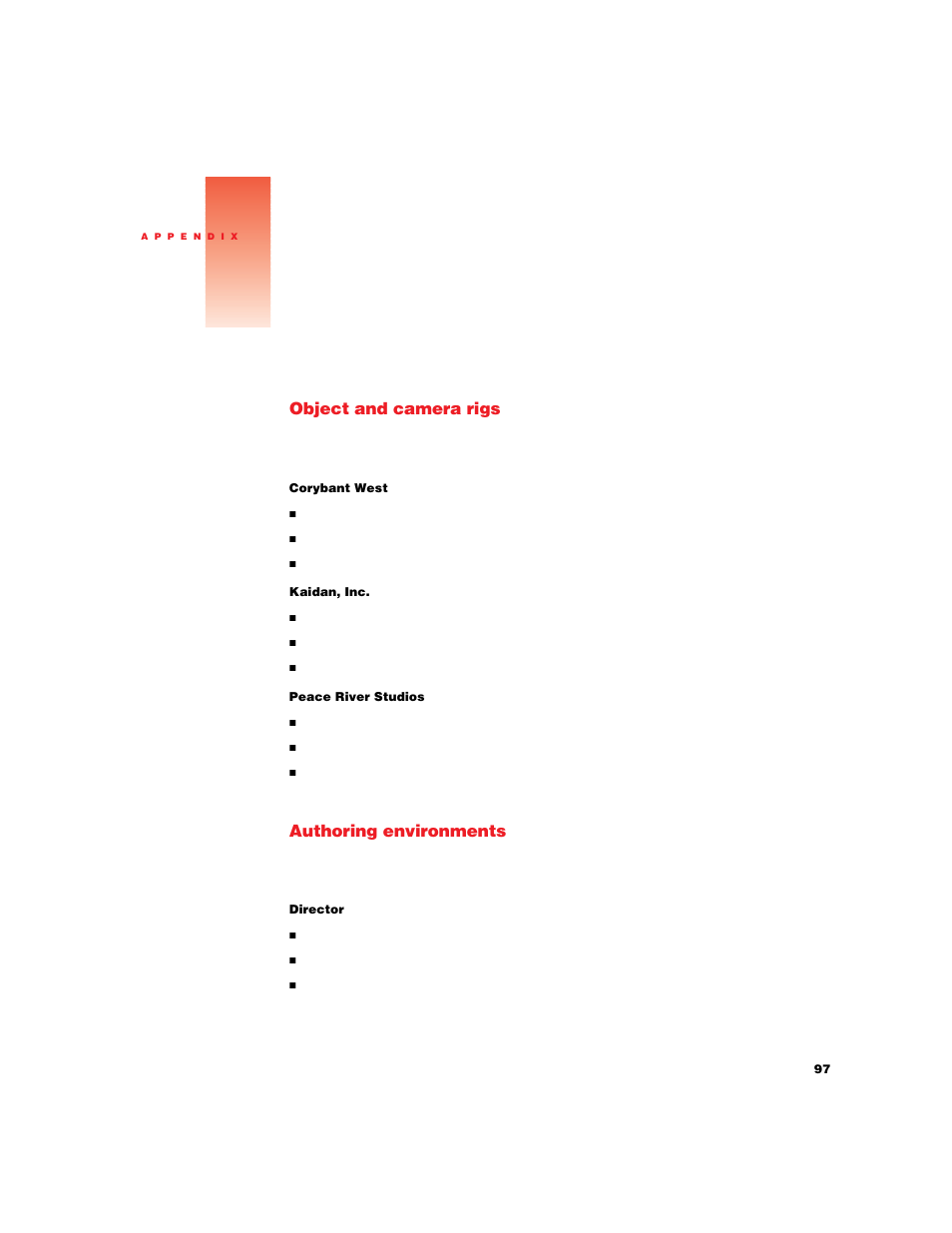 Equipment, software, and services | Apple QuickTime VR User Manual | Page 97 / 113