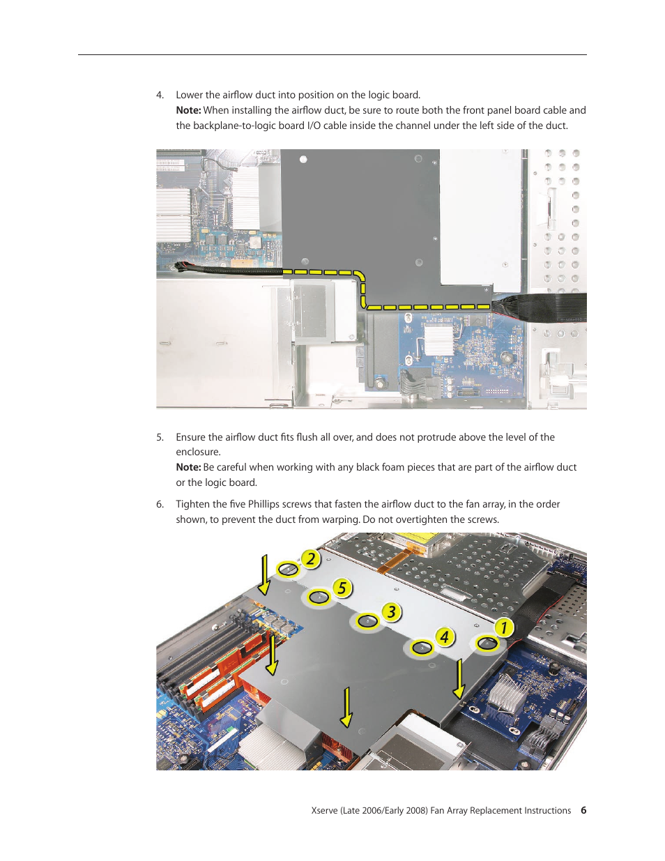 Apple Xserve (Early 2008) DIY Procedure for Fan Array with Foam User Manual | Page 6 / 7