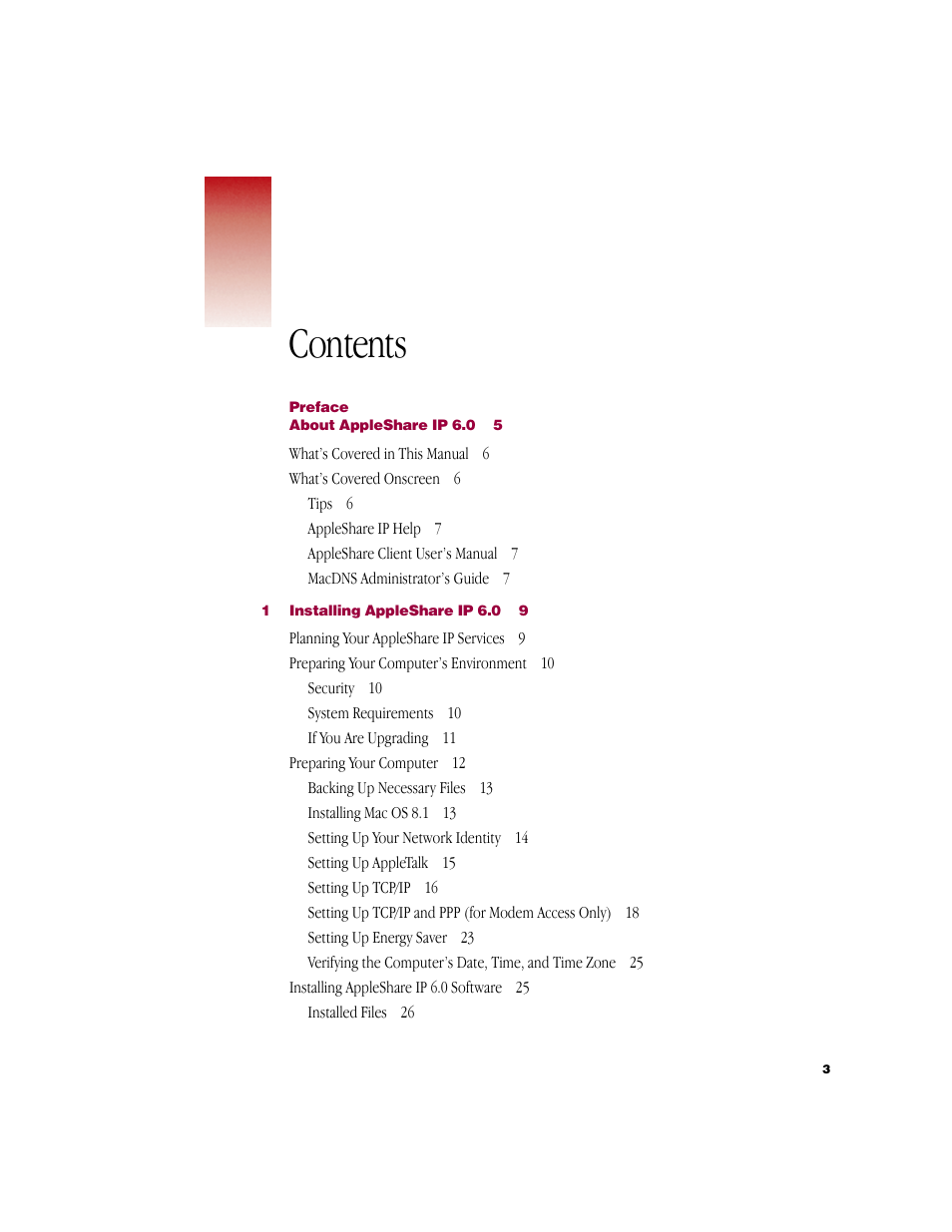 Apple AppleShare IP 6.0 User Manual | Page 3 / 70