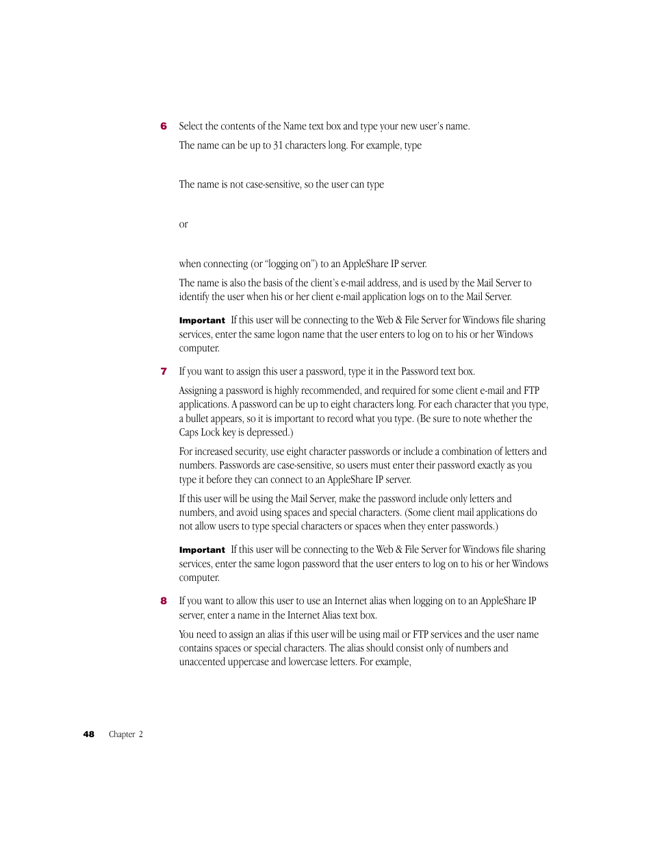 Apple AppleShare IP 6.0 User Manual | Page 48 / 70