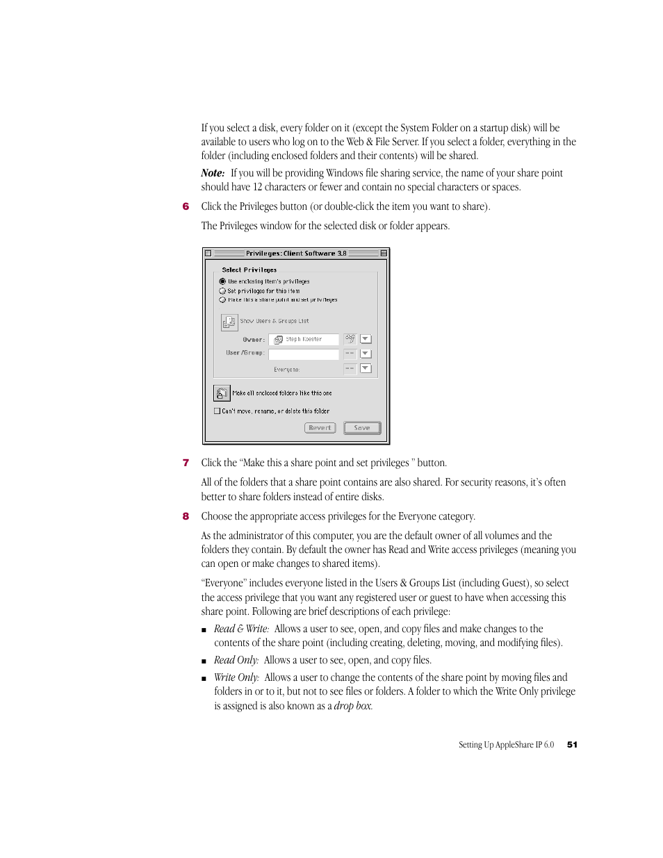 Apple AppleShare IP 6.0 User Manual | Page 51 / 70