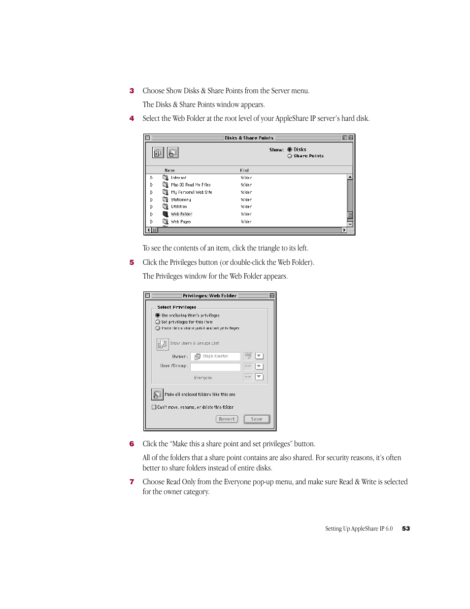 Apple AppleShare IP 6.0 User Manual | Page 53 / 70