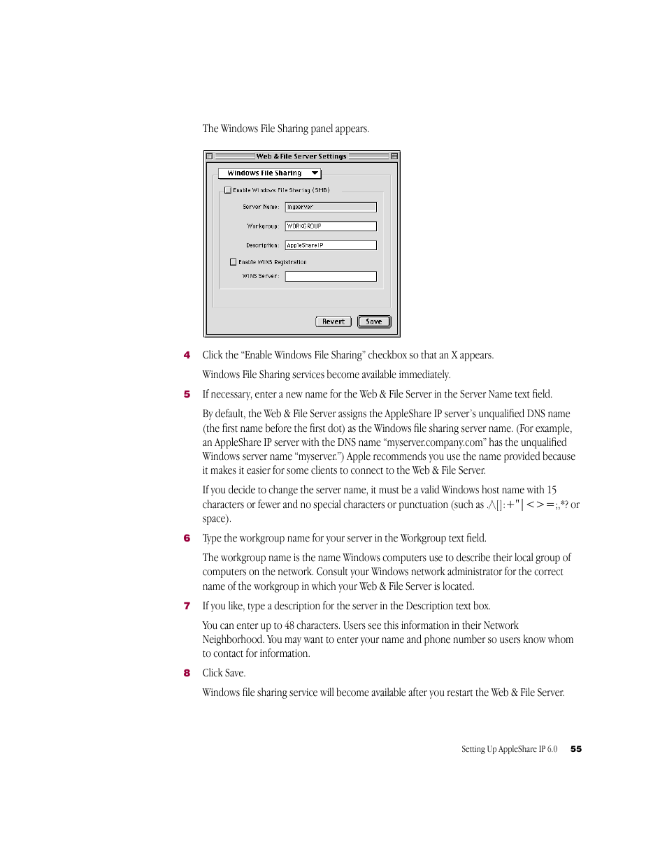 Apple AppleShare IP 6.0 User Manual | Page 55 / 70