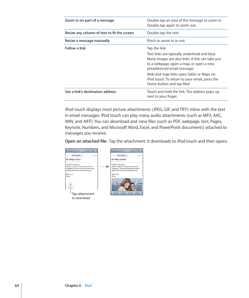 Apple iPod touch iOS 3.0 User Manual | Page 64 / 153