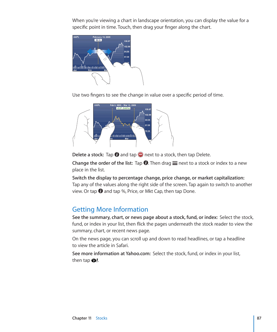 Getting more information | Apple iPod touch iOS 3.0 User Manual | Page 87 / 153