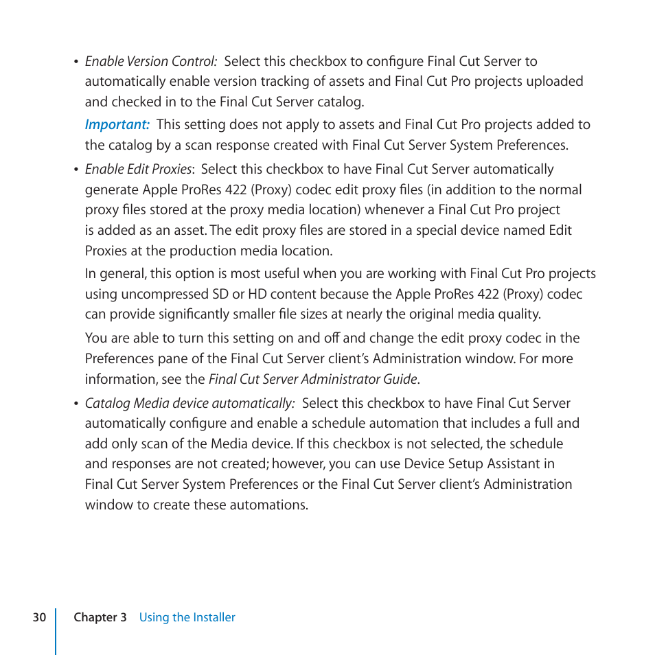 Apple Final Cut Server 1.5 User Manual | Page 30 / 125