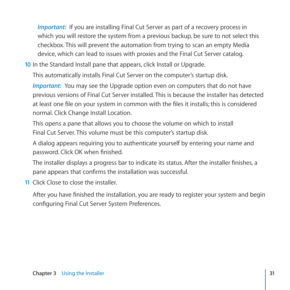 Apple Final Cut Server 1.5 User Manual | Page 31 / 125