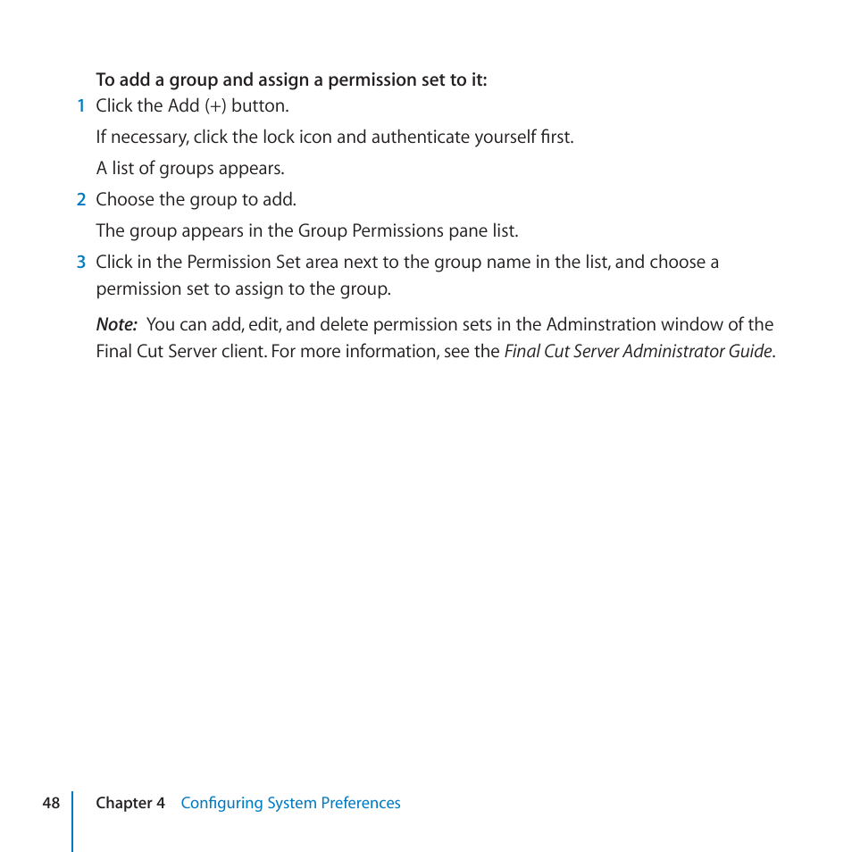 Apple Final Cut Server 1.5 User Manual | Page 48 / 125