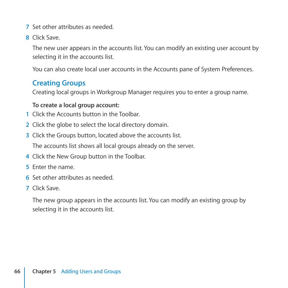 Creating groups | Apple Final Cut Server 1.5 User Manual | Page 66 / 125