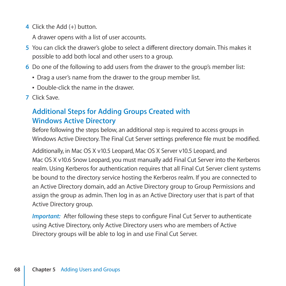 Apple Final Cut Server 1.5 User Manual | Page 68 / 125