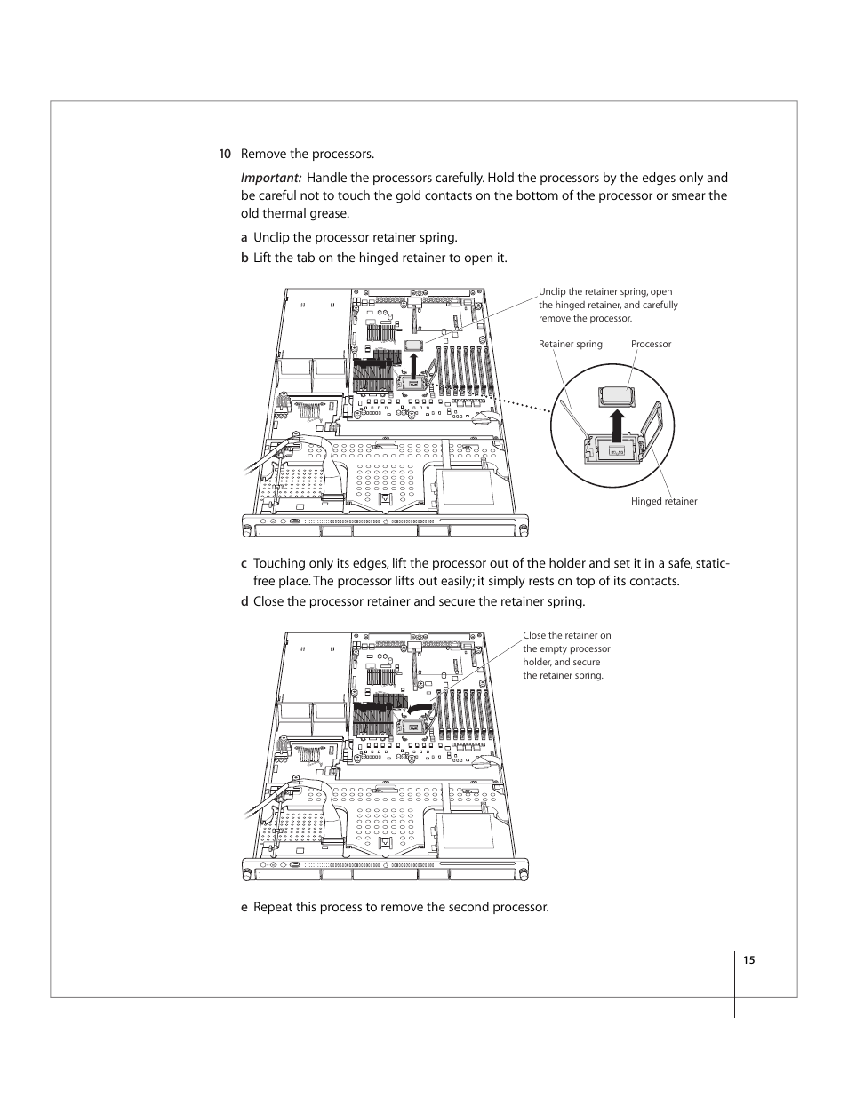 Apple Xserve Intel (Late 2006) Service Parts Kit User Manual | Page 15 / 28