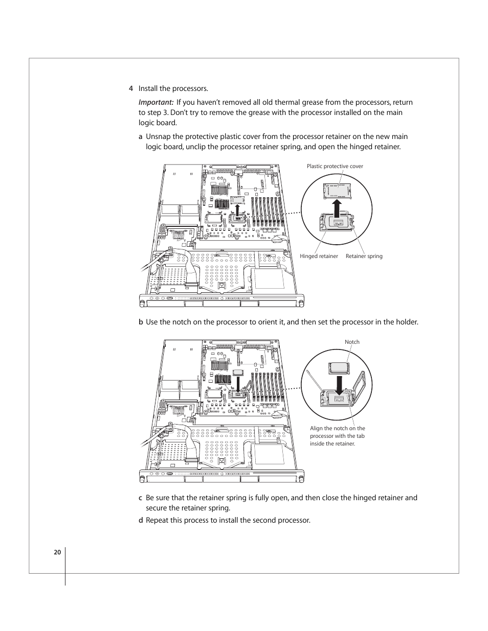 Apple Xserve Intel (Late 2006) Service Parts Kit User Manual | Page 20 / 28