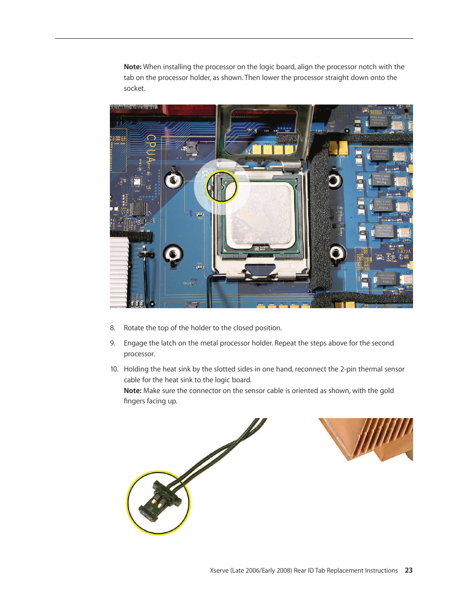 Apple Xserve (Early 2008) DIY Procedure for Rear ID Tab User Manual | Page 23 / 28