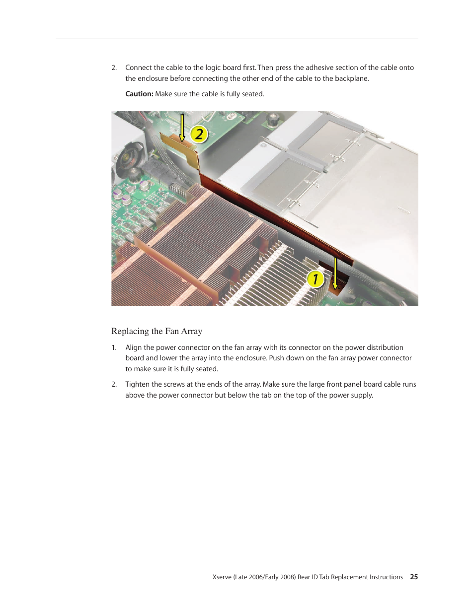 Apple Xserve (Early 2008) DIY Procedure for Rear ID Tab User Manual | Page 25 / 28