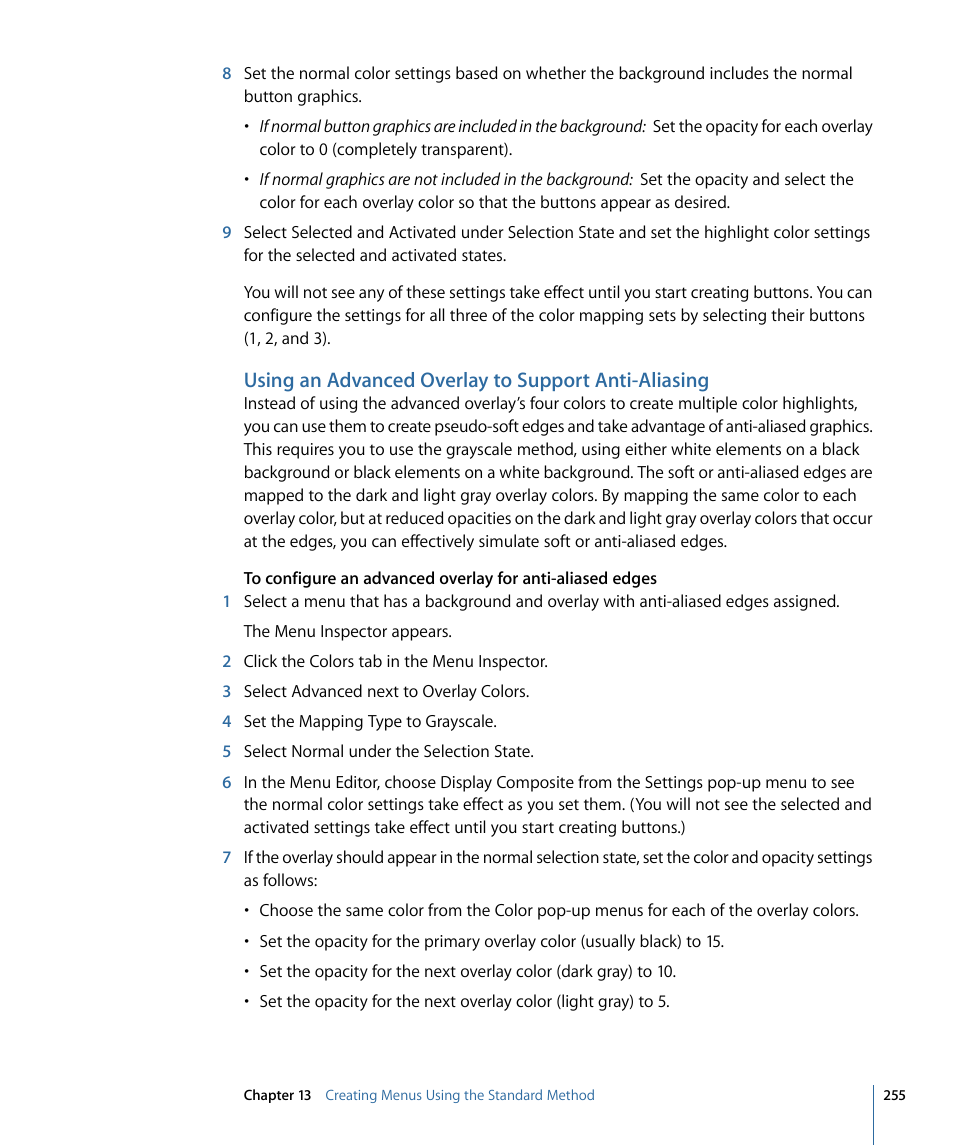 Using an advanced overlay to support anti-aliasing | Apple DVD Studio Pro 4 User Manual | Page 255 / 656
