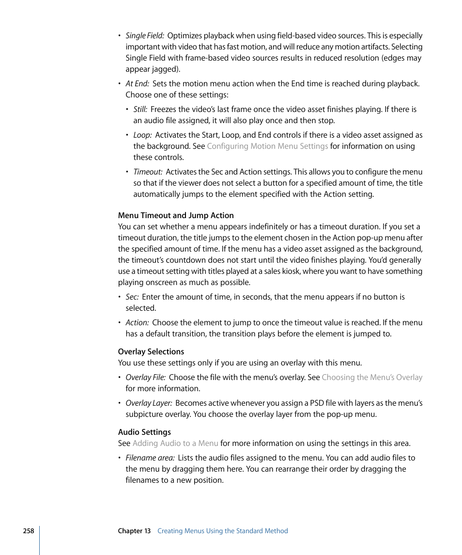 Apple DVD Studio Pro 4 User Manual | Page 258 / 656