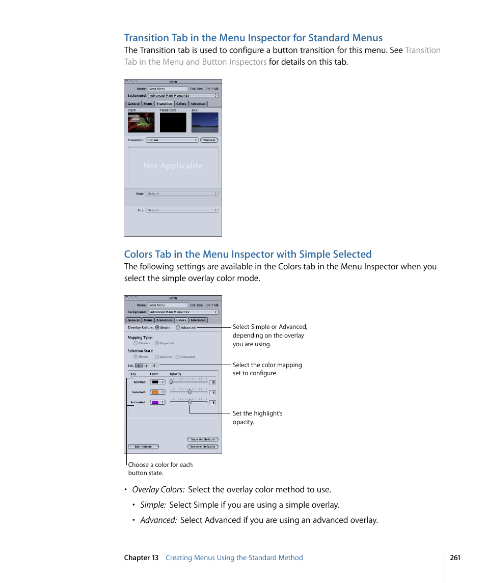 Apple DVD Studio Pro 4 User Manual | Page 261 / 656