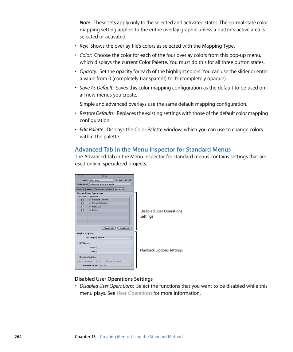 Apple DVD Studio Pro 4 User Manual | Page 264 / 656