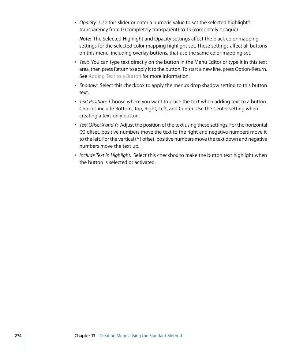 Apple DVD Studio Pro 4 User Manual | Page 274 / 656