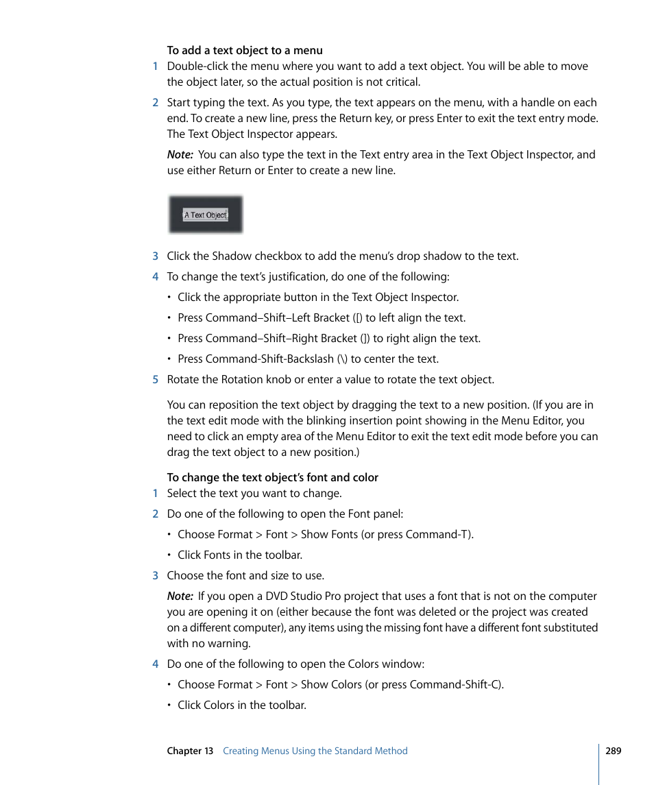 Apple DVD Studio Pro 4 User Manual | Page 289 / 656