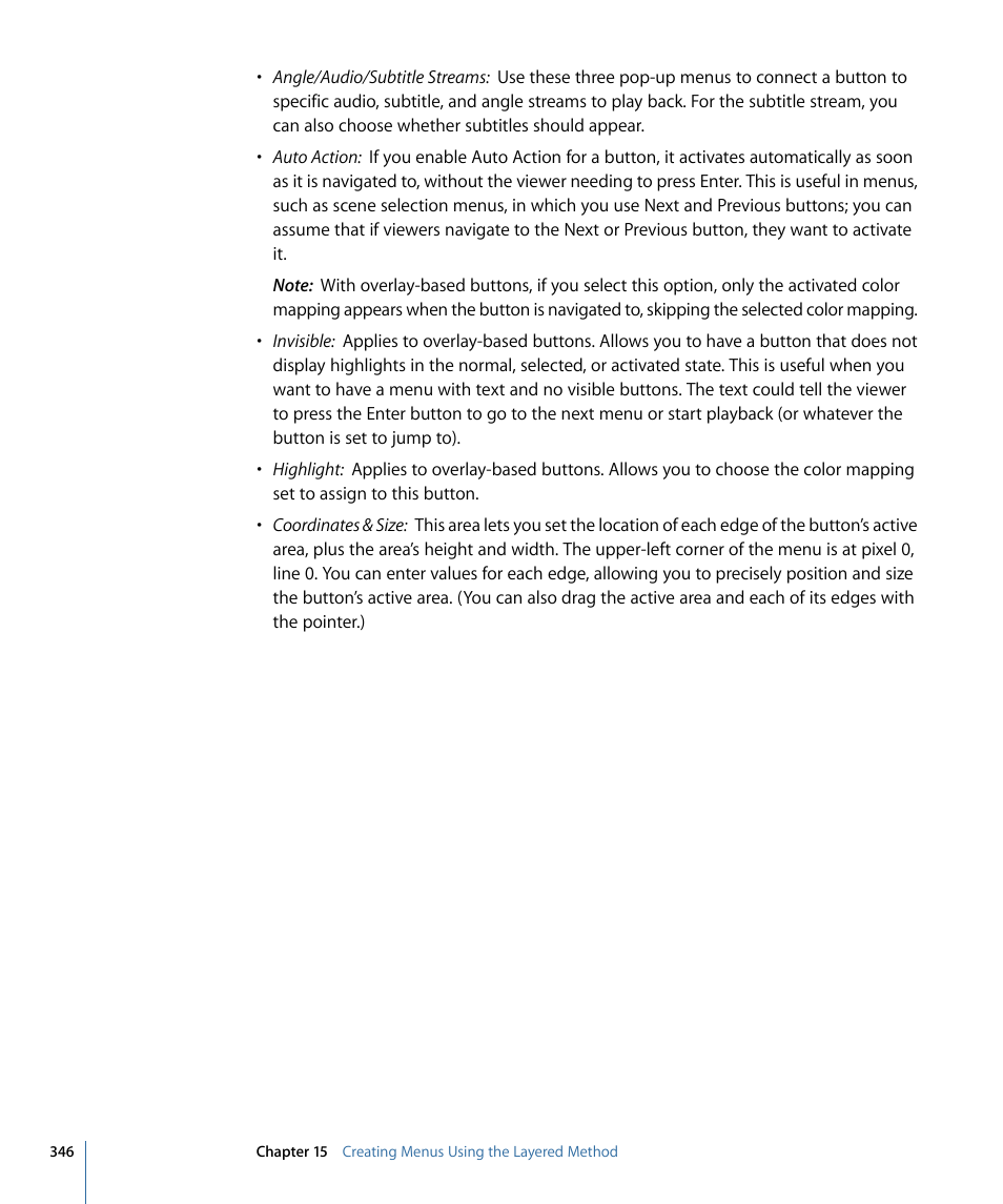 Apple DVD Studio Pro 4 User Manual | Page 346 / 656