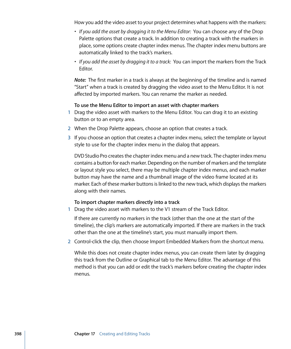 Apple DVD Studio Pro 4 User Manual | Page 398 / 656