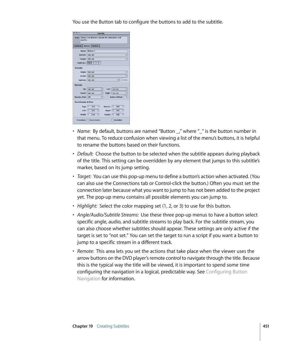 Apple DVD Studio Pro 4 User Manual | Page 451 / 656