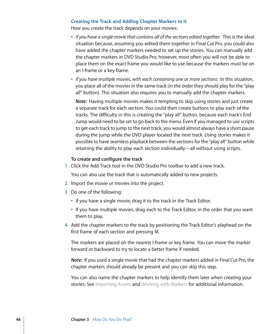 Apple DVD Studio Pro 4 User Manual | Page 48 / 656