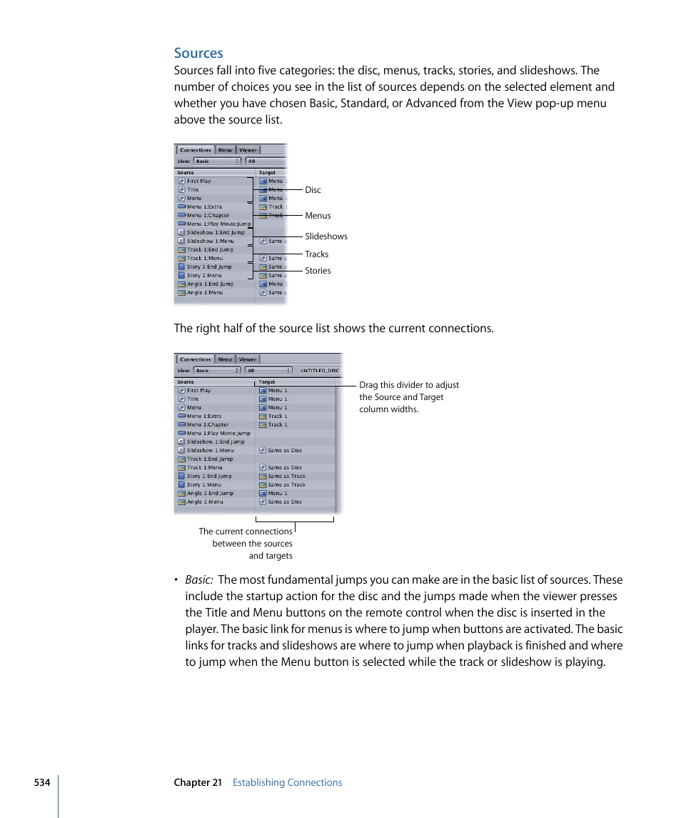 Sources | Apple DVD Studio Pro 4 User Manual | Page 534 / 656