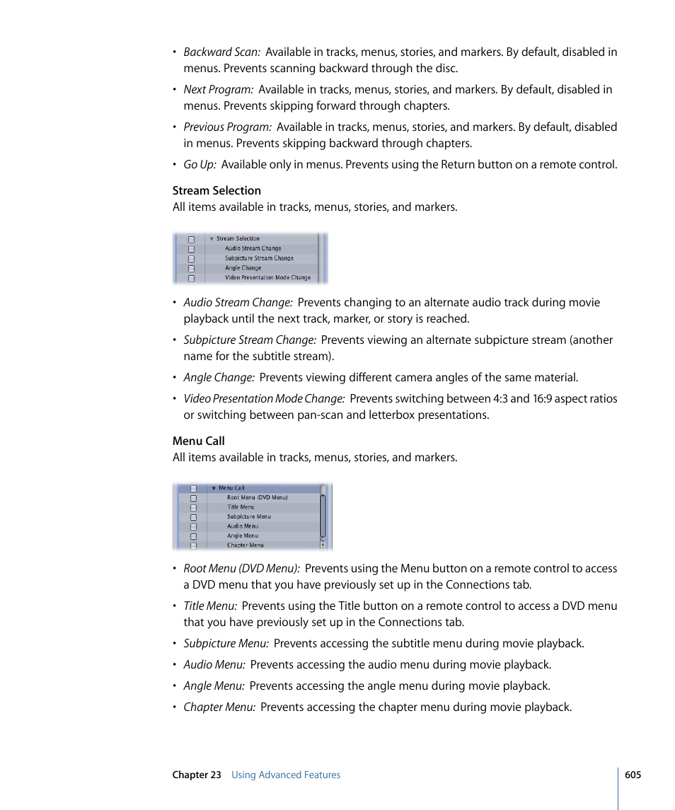 Apple DVD Studio Pro 4 User Manual | Page 605 / 656