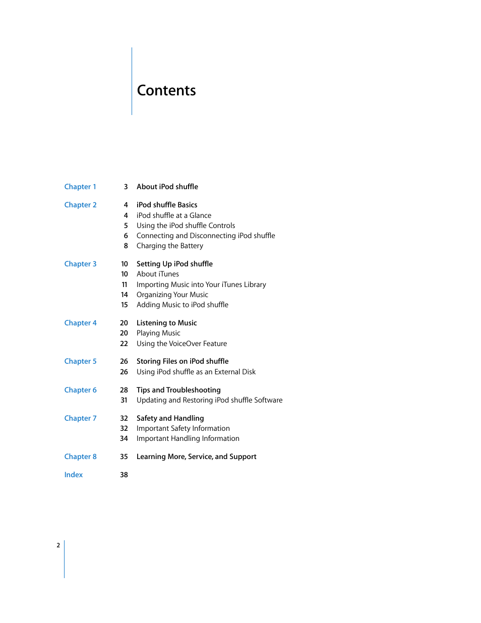 Apple iPod shuffle (3rd generation) User Manual | Page 2 / 40