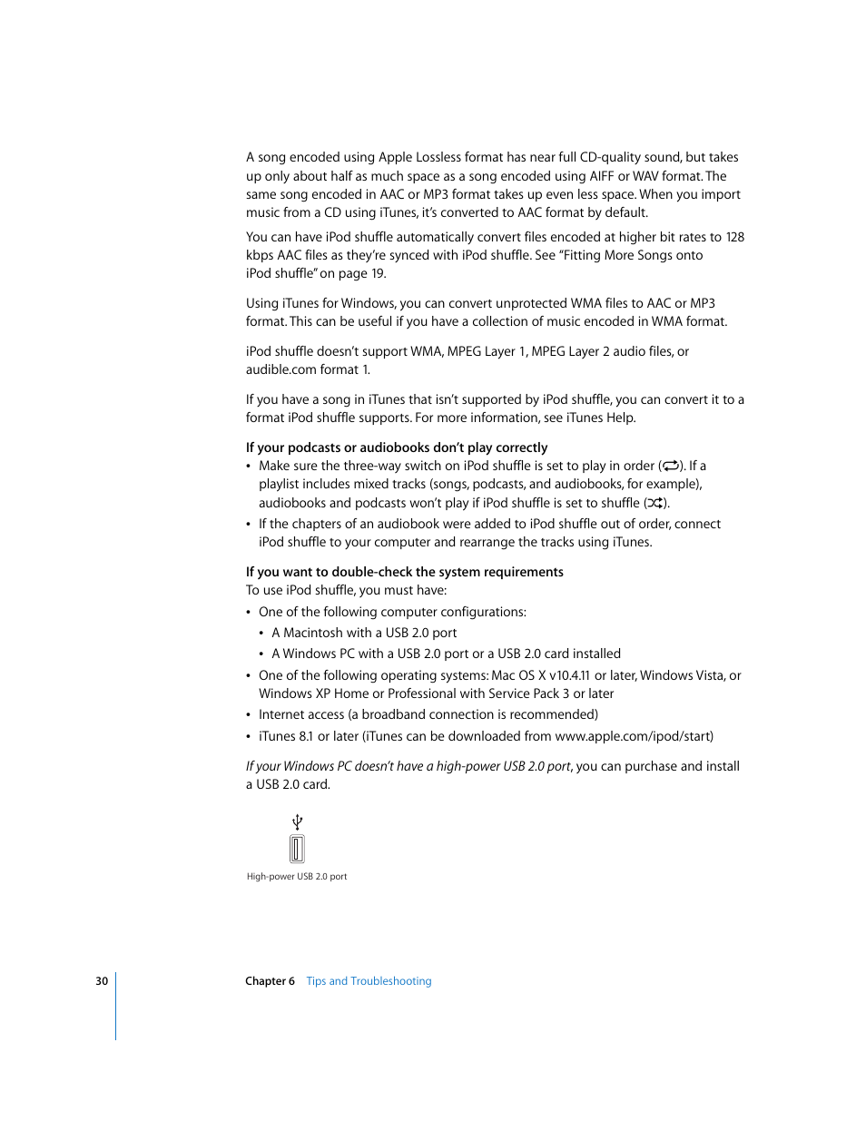 Ee “if you want to double | Apple iPod shuffle (3rd generation) User Manual | Page 30 / 40