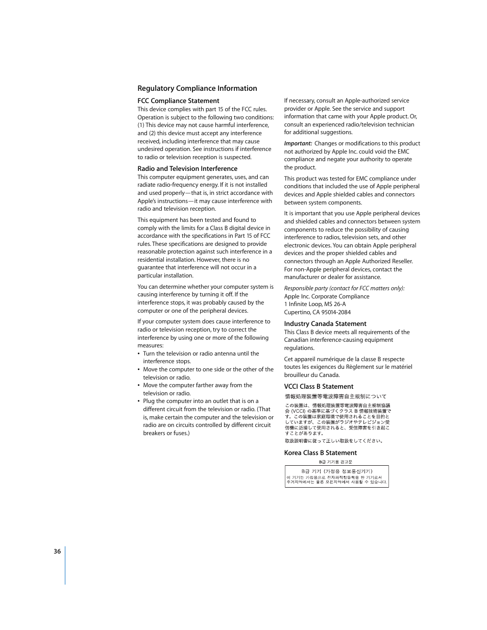 Regulatory compliance information | Apple iPod shuffle (3rd generation) User Manual | Page 36 / 40