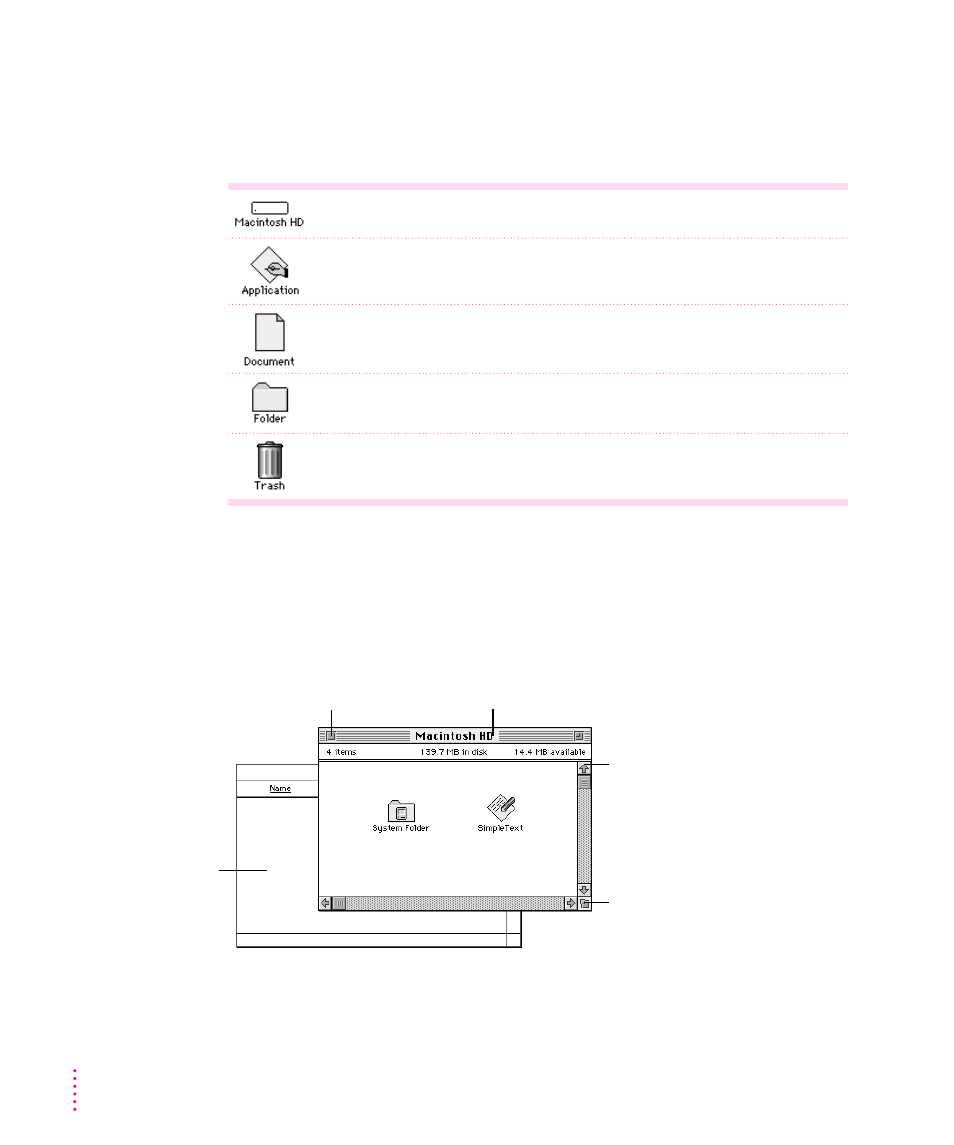 Icons, Windows | Apple Power Macintosh 7500 Series User Manual | Page 30 / 179