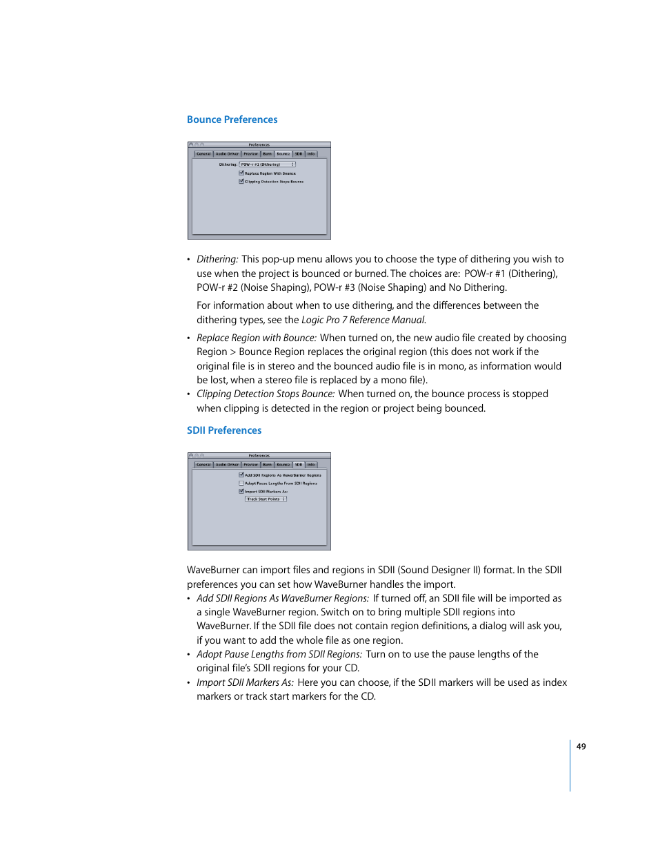 Apple Using WaveBurner Logic Pro 7.1 User Manual | Page 49 / 52