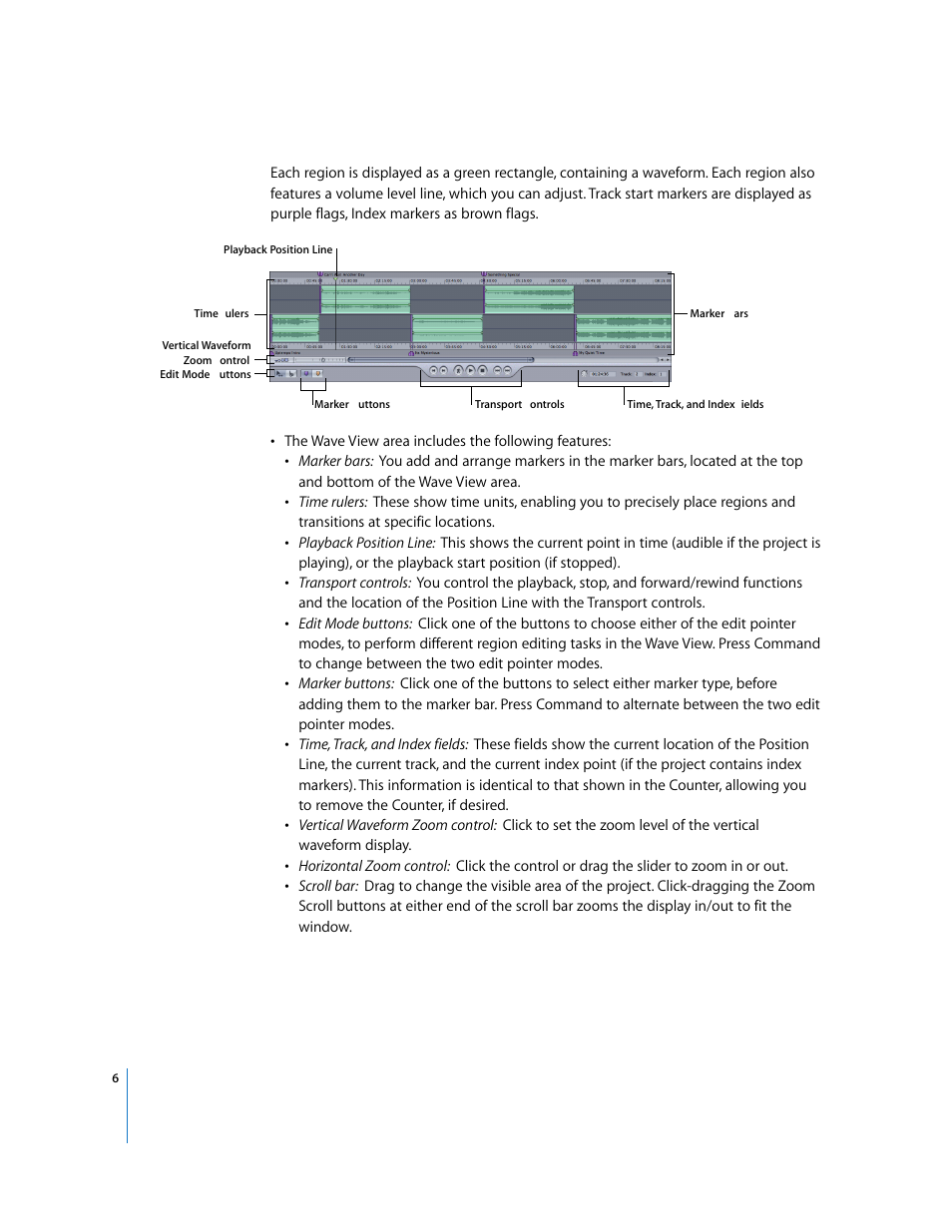 Apple Using WaveBurner Logic Pro 7.1 User Manual | Page 6 / 52