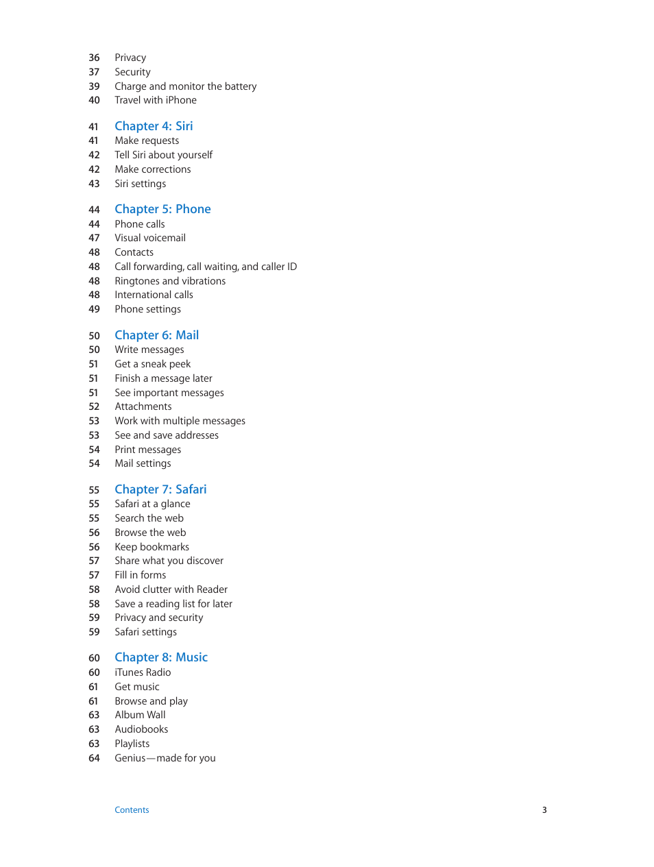 Apple iPhone iOS 7.1 User Manual | Page 3 / 162