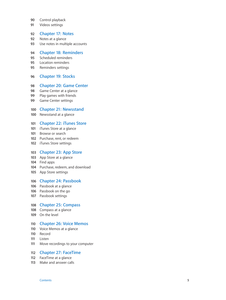 Apple iPhone iOS 7.1 User Manual | Page 5 / 162