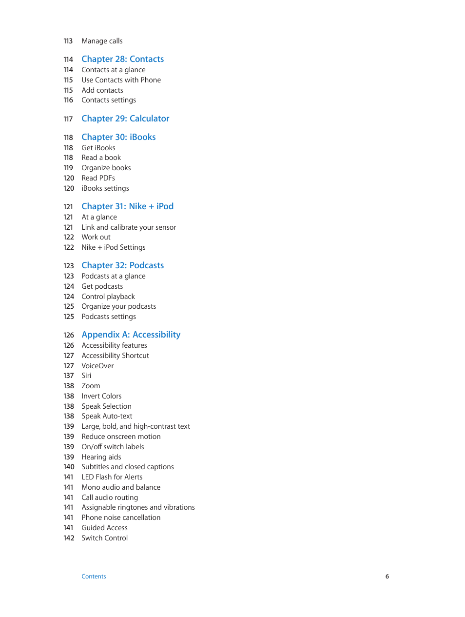 Apple iPhone iOS 7.1 User Manual | Page 6 / 162