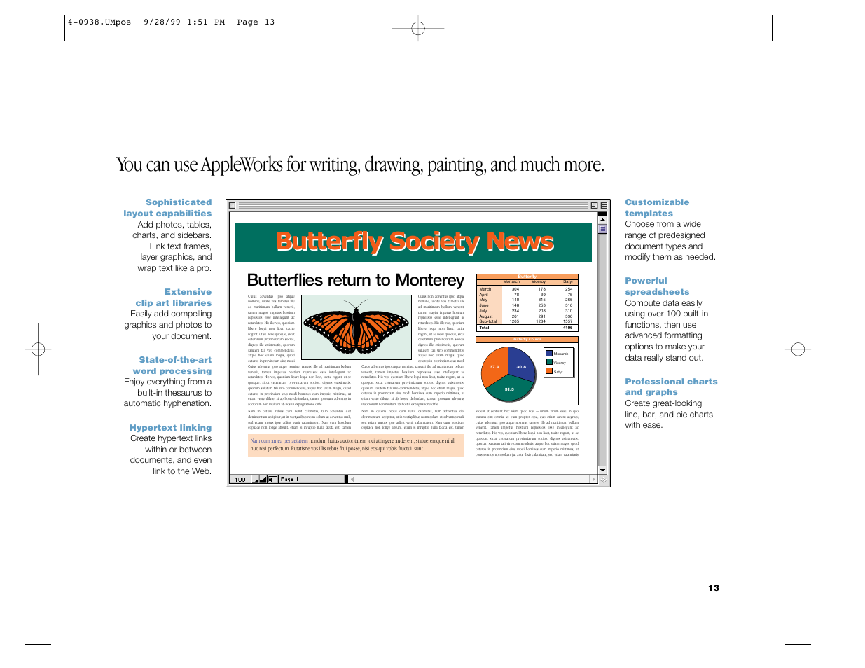 Butterfly society news, Butterflies return to monterey | Apple iMac G3 (Original) User Manual | Page 13 / 32