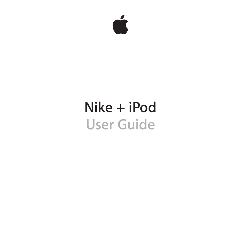 Apple Nike + iPod Sensor User Manual | 32 pages