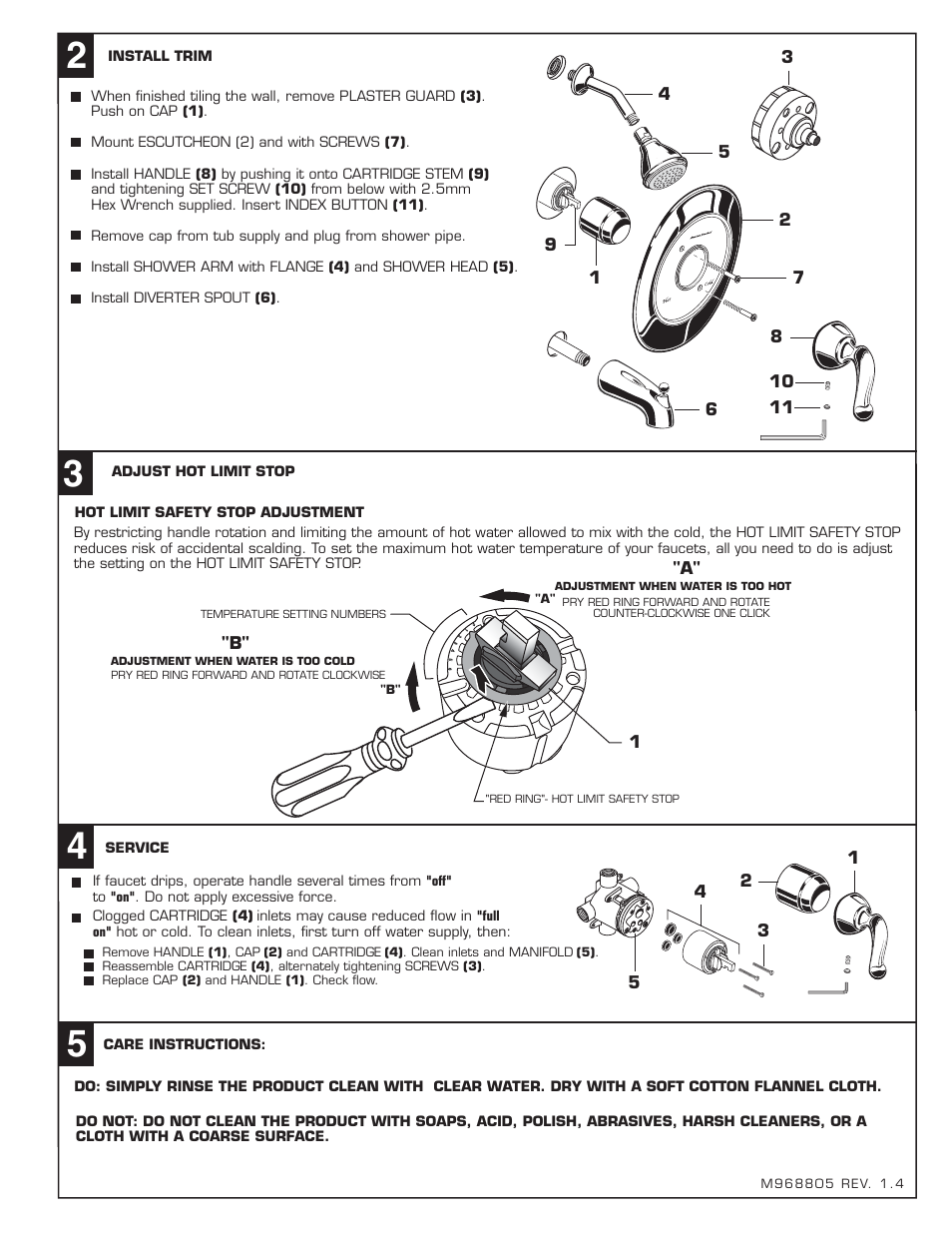 American Standard SYMPHONY 4501 User Manual | Page 2 / 2