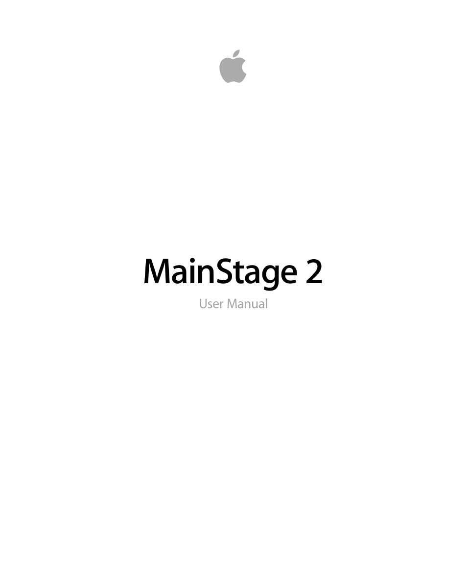 Apple MainStage 2 User Manual | 172 pages