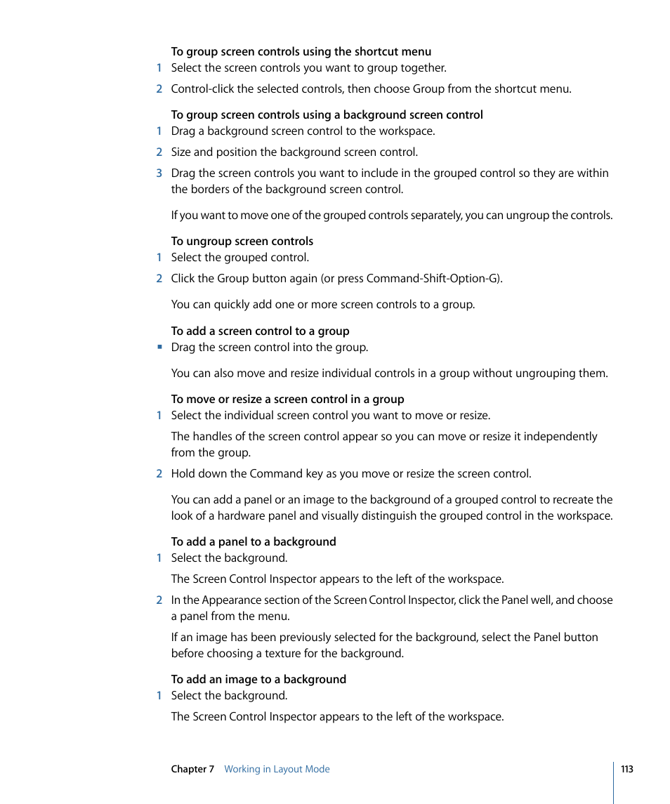 Apple MainStage 2 User Manual | Page 113 / 172