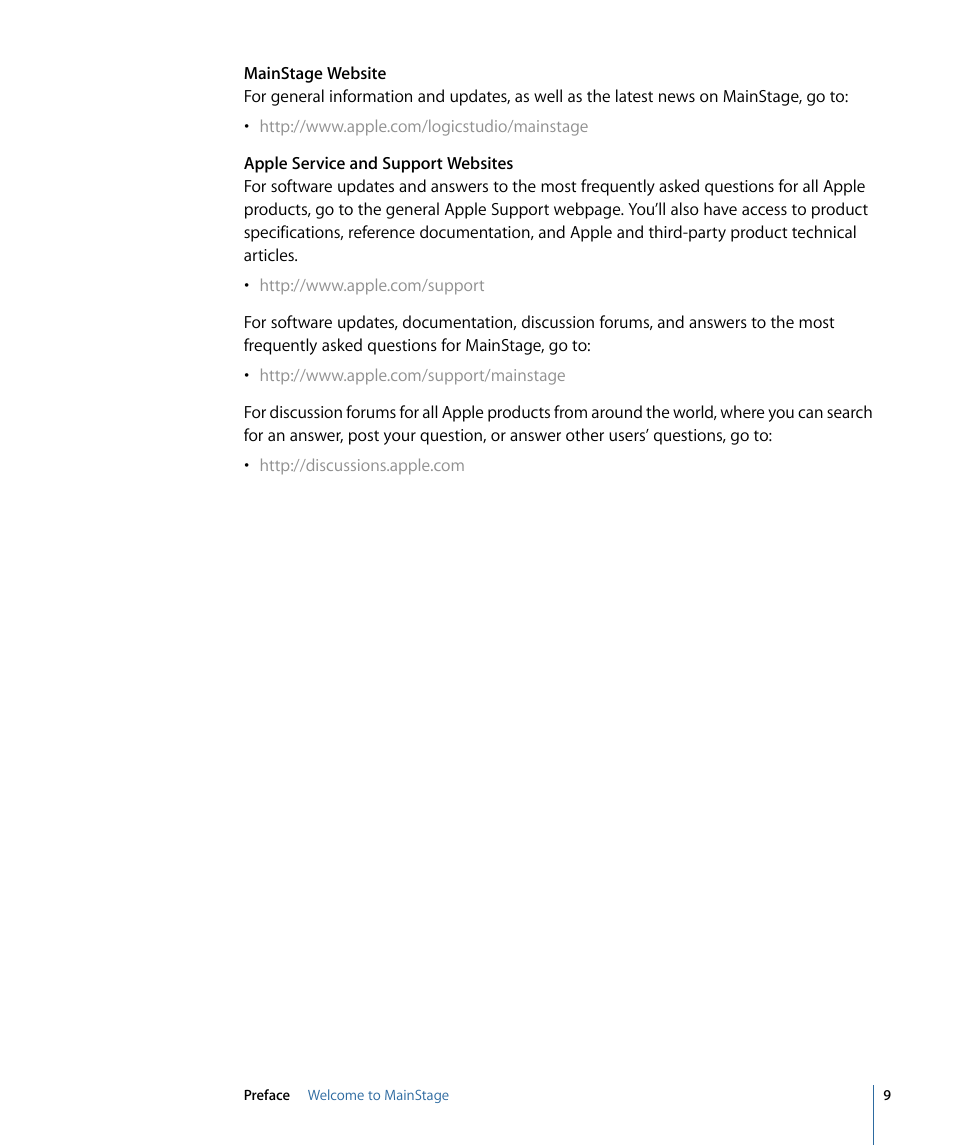 Apple MainStage 2 User Manual | Page 9 / 172