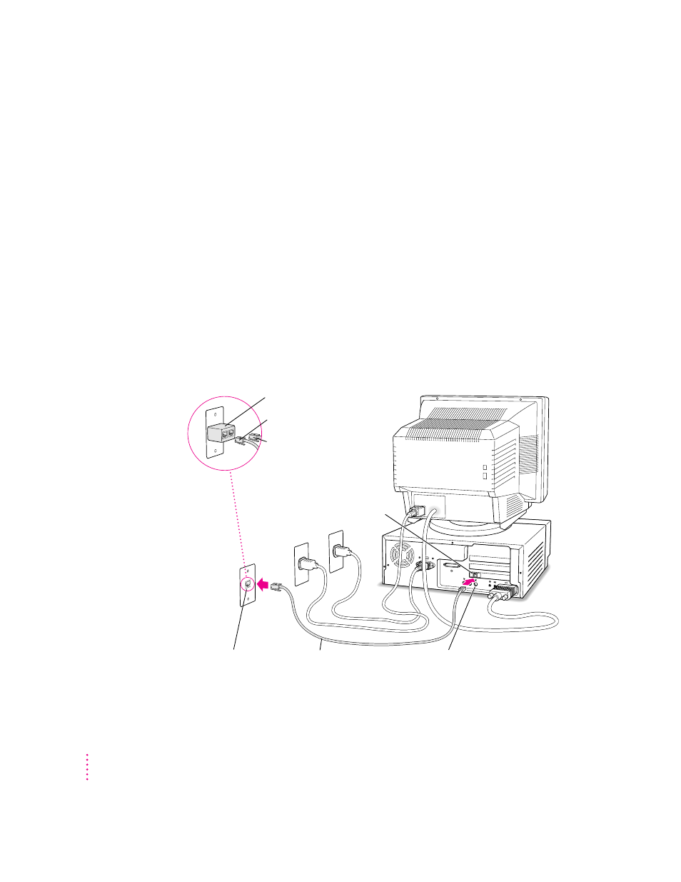 Connecting the modem | Apple Power Macintosh 4400 User Manual | Page 10 / 212