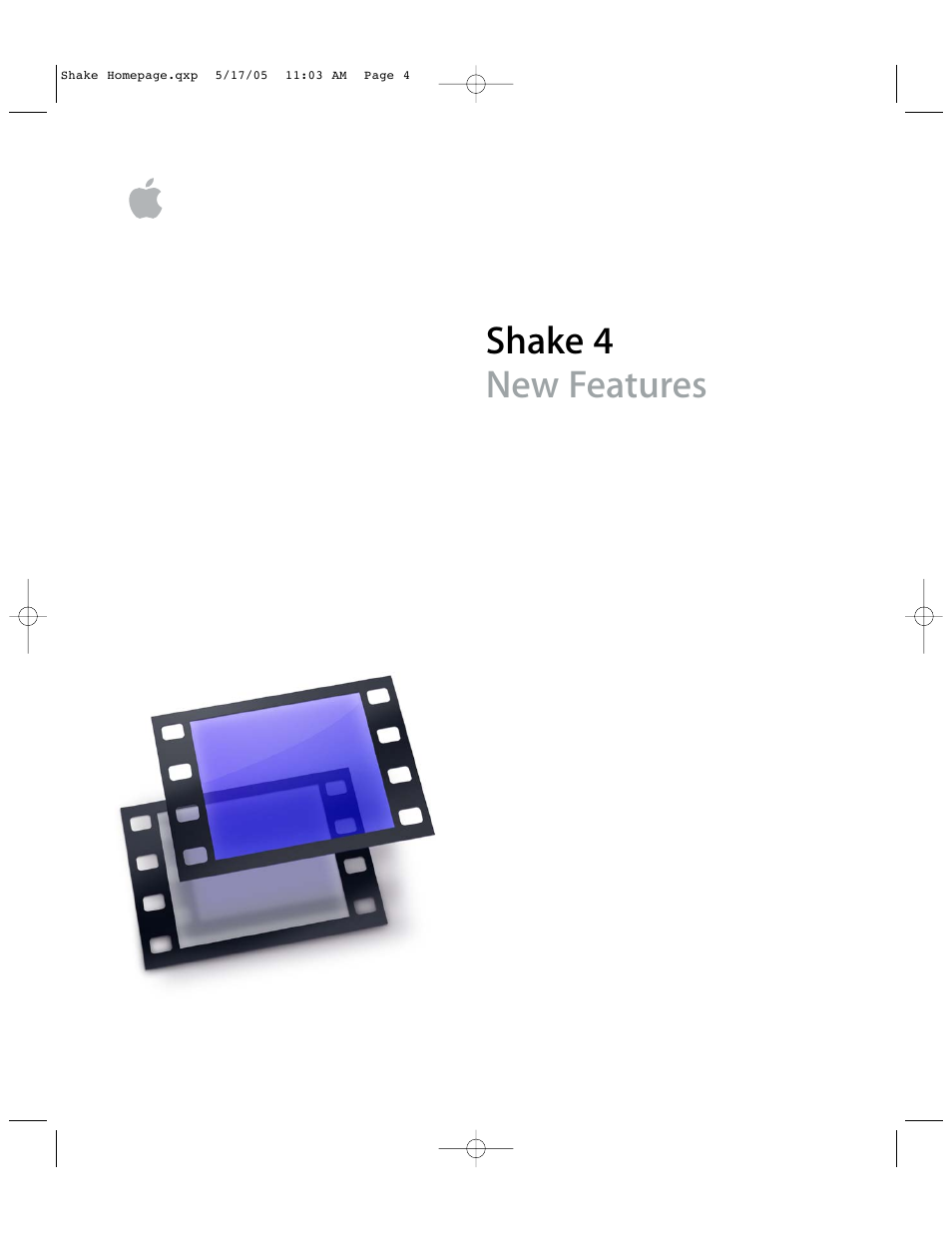 Apple Shake 4 New Features User Manual | 114 pages