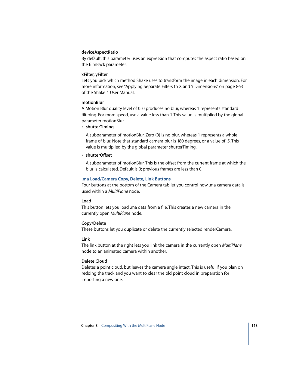 Apple Shake 4 New Features User Manual | Page 113 / 114